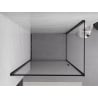 Mexen Exo-B hinged shower cabin 70 x 80 cm, transparent, black - 817-070-080-70-00