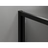 Mexen Exo-B hinged shower cabin 70 x 80 cm, transparent, black - 817-070-080-70-00