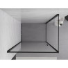 Mexen Exo-B swing shower enclosure 100 x 80 cm, transparent, black - 817-100-080-70-00