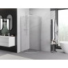 Mexen Exo-S Duo semi-circular sliding shower cabin 80 x 80 cm, transparent, chrome - 8132-080-080-01-00