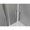 Mexen Exo-S Duo semi-circular sliding shower cabin 90 x 90 cm, transparent, chrome - 8132-090-090-01-00