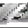 Mexen Exo semicircular sliding shower cabin 100 x 100 cm, transparent, chrome - 8132-100-100-01-00