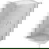 Mexen Exo shower enclosure semicircular asymmetric sliding 120 x 90 cm, transparent, chrome - 8132-120-090-01-00
