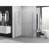 Mexen Exo-S Duo asymmetrical semicircular sliding shower cabin 120 x 90 cm, transparent, chrome - 8132-120-090-01-00