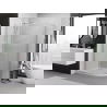 Mexen Exo shower enclosure semicircular asymmetric sliding 120 x 90 cm, transparent, chrome - 8132-120-090-01-00