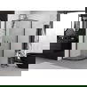 Mexen Exo semicircular sliding shower cabin 80 x 80 cm, transparent, black - 8132-080-080-70-00