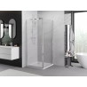 Mexen Exo-S sliding shower cabin 90 x 90 cm, transparent, chrome - 8151-090-090-01-00