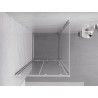 Mexen Exo-S sliding shower cabin 90 x 90 cm, transparent, chrome - 8151-090-090-01-00