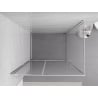 Mexen Exo Shower Enclosure Hinged 130 x 75 cm, Transparent, Chrome - 819-130-075-01-00