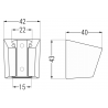 Mexen shower grip, Chrome - 79353-00