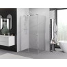 Mexen Exo-S sliding shower cabin 105 x 70 cm, transparent, chrome - 8151-105-070-01-00