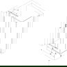 Mexen Exo shower cabin sliding 115 x 70 cm, transparent, chrome - 8151-115-070-01-00