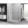 Mexen Exo-R pivot shower enclosure 90 x 80 cm, transparent, chrome - 819-090-080-01-00