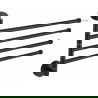 Mexen quadruple swivel towel rack, Black - 7039244-70