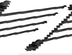 Mexen quadruple swivel towel rack, Black - 7039244-70