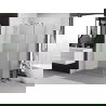 Mexen Exo shower enclosure hinged 150 x 80 cm, transparent, chrome - 819-150-080-01-00