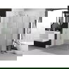 Mexen Exo shower enclosure hinged 150 x 80 cm, transparent, chrome - 819-150-080-01-00