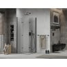 Mexen Lima Duo folding shower cubicle 80 x 80 cm, Transparent, Black - 856-080-080-70-00-02