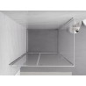 Mexen Exo-R pivot shower cabin 105 x 85 cm, transparent, chrome - 819-105-085-01-00