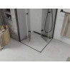 Mexen Lima Duo Foldable Shower Cabin 100 x 100 cm, Transparent, Black - 856-100-100-70-00-02