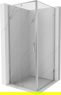 Mexen Exo Swing Shower Enclosure 90 x 90 cm, Transparent, Chrome - 819-090-090-01-00