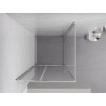 Mexen Exo-R 100 x 100 cm Hinged Shower Enclosure, Transparent, Chrome - 819-100-100-01-00