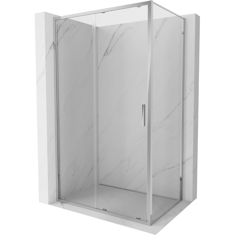 Mexen Exo-S sliding shower cabin 150 x 70 cm, transparent, chrome - 8151-150-070-01-00