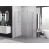 Mexen Exo sliding shower enclosure 160 x 70 cm, transparent, chrome - 8151-160-070-01-00
