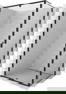 Mexen Exo 120 x 70 cm Hinged Shower Cabin, Transparent, Black - 819-120-070-70-00