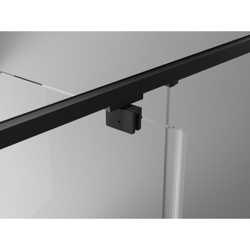 Mexen Exo-R 160 x 70 cm Swing Shower Cabin, Transparent, Black - 819-160-070-70-00