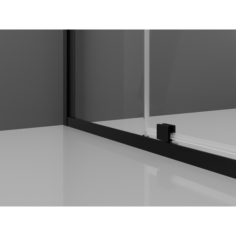 Mexen Exo-R folding shower enclosure 135 x 75 cm, transparent, black - 819-135-075-70-00