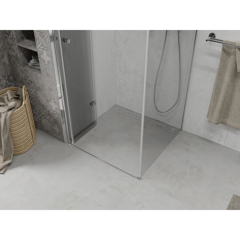 Mexen Lima folding shower enclosure 70 x 70 cm, transparent, chrome - 856-070-070-01-00
