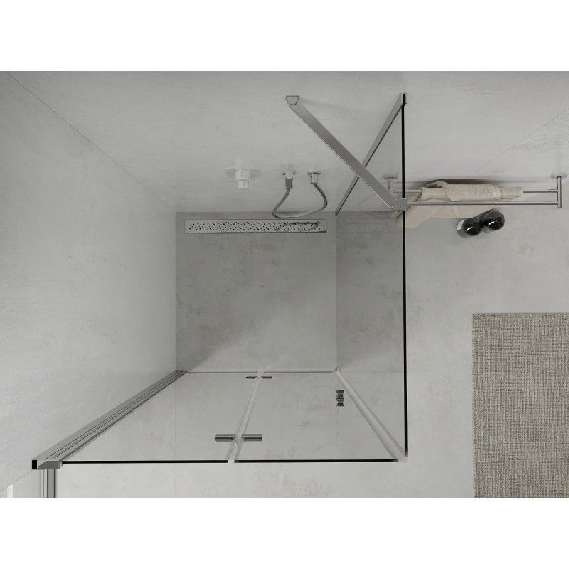 Mexen Lima Foldable Shower Cabin 70 x 70 cm, Transparent, Chrome - 856-070-070-01-00