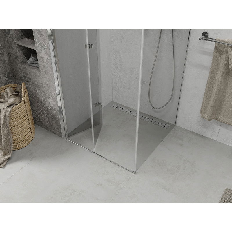 Mexen Lima Folding Shower Cabin 80 x 80 cm, Transparent, Chrome - 856-080-080-01-00