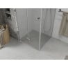 Mexen Lima Folding Shower Cabin 80 x 80 cm, Transparent, Chrome - 856-080-080-01-00