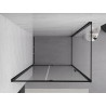 Mexen Exo-R swing shower cabin 145 x 80 cm, transparent, black - 819-145-080-70-00