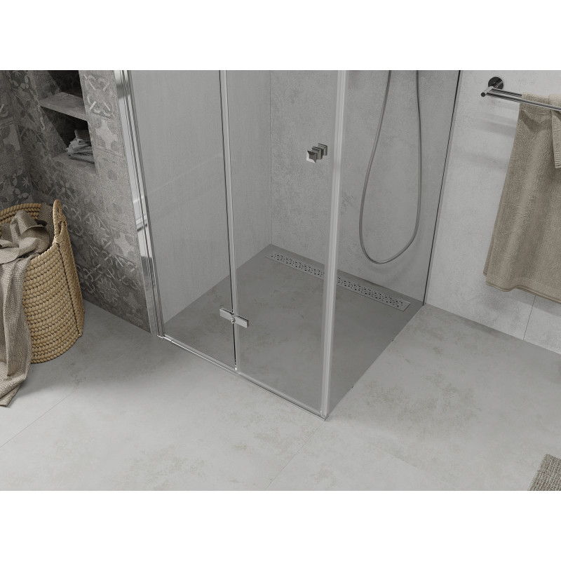 Mexen Lima folding shower cabin 110 x 110 cm, transparent, chrome - 856-110-110-01-00
