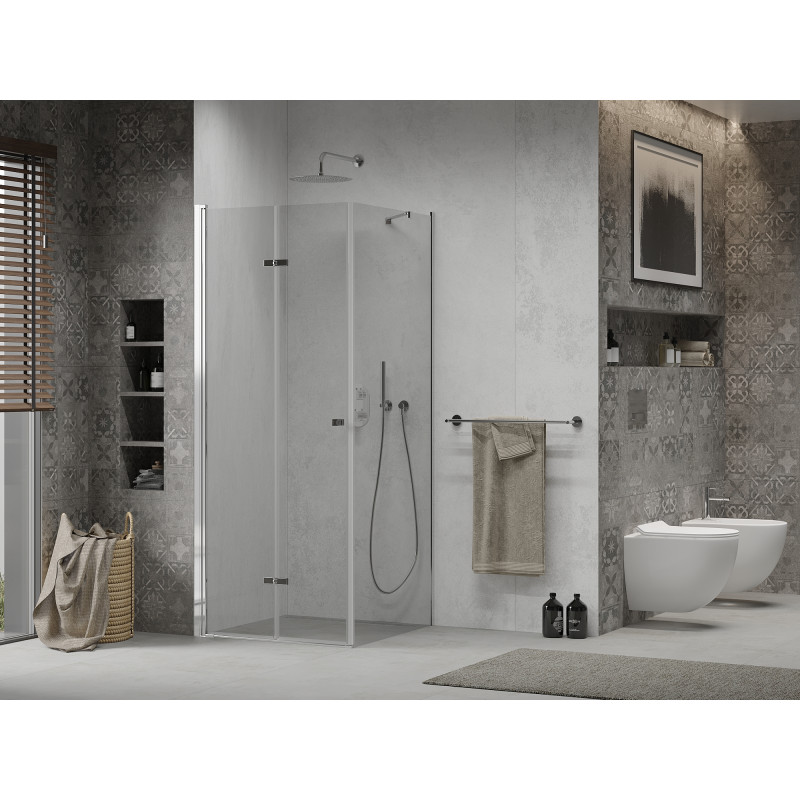 Mexen Lima folding shower cabin 120 x 120 cm, transparent, chrome - 856-120-120-01-00