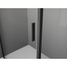 Mexen Exo-R swing shower cabin 110 x 90 cm, transparent, black - 819-110-090-70-00