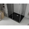 Mexen Lima foldable shower cabin 90 x 100 cm, graphite, chrome + Flat tray, black - 856-090-100-01-40-4070
