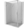 Mexen Exo-S sliding shower cabin 145 x 100 cm, transparent, chrome - 8151-145-100-01-00