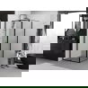 Mexen Exo shower cabin hinged 100 x 100 cm, transparent, black - 819-100-100-70-00