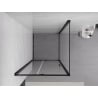 Mexen Exo Hinged Shower Cabin 100 x 100 cm, Transparent, Black - 819-100-100-70-00