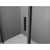 Mexen Exo-R swing shower cabin 130 x 100 cm, transparent, black - 819-130-100-70-00