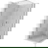 Mexen Exo shower enclosure square pivot 100 x 100 cm, transparent, chrome - 8110-100-100-01-00