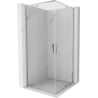 Mexen Exo square shower enclosure with hinged door 100 x 100 cm, transparent, chrome - 8110-100-100-01-00