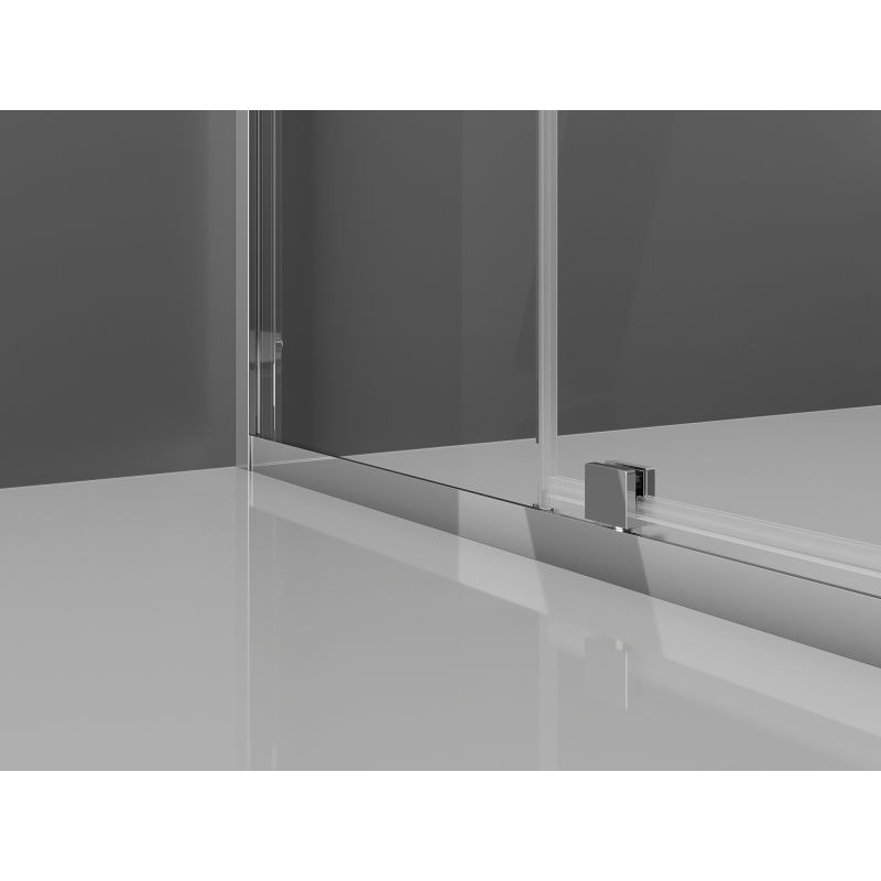 Mexen Exo squared shower enclosure with pivot door 80 x 80 cm, transparent, chrome - 8110-080-080-01-00