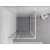 Mexen Exo square shower enclosure with hinged door 100 x 100 cm, transparent, chrome - 8110-100-100-01-00