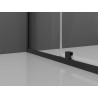 Mexen Exo-R Duo square hinged shower enclosure 70 x 70 cm, transparent, black - 8110-070-070-70-00