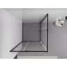 Mexen Exo square hinged shower cabin 90 x 90 cm, transparent, black - 8110-090-090-70-00